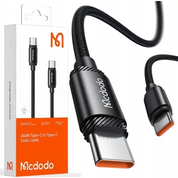 Datový kabel USB-C kabel McDodo 2 m černý 240 W Power Delivery