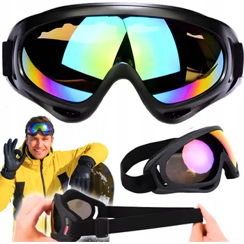 Lyžařské Brýle SNOWBOARD Dámské Pánské Brýle na Lyže Cross Helmu