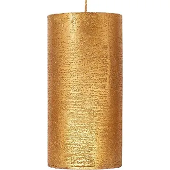 Svíčka ARÔME Rustikální svíčka, metalická zlatá ARÔME