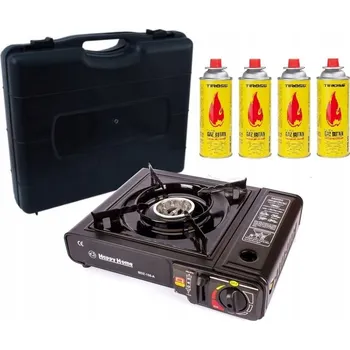 Turistický vařič Turistický plynový vařič na kartuše + 4x KARTUŠE