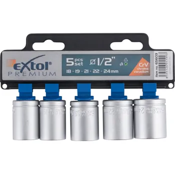 Gola sada Sada hlavic 1/2" EXTOL PREMIUM 5ks
