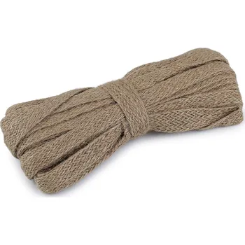 Stuha Jutová stuha šíře 11 mm Varianta: 2 režná tmavá, Balení: 10 m