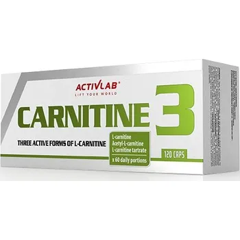 Spalovač tuku Spalovač tuku Activlab Carnitine 3 v kapslích, 120 ks. Bez cukru
