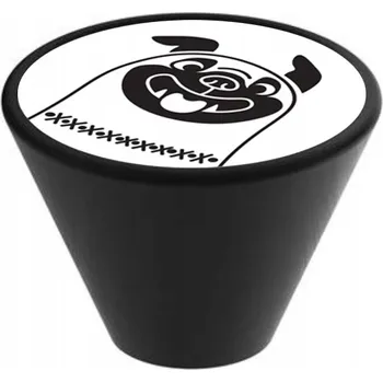 Nábytkové kování Nábytková úchytka kuželová černá GD09 Pes buldok 105