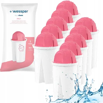 Filtrace vody Filtrační vložka do filtrační konvice Wessper AquaClassic MG+ 10 ks