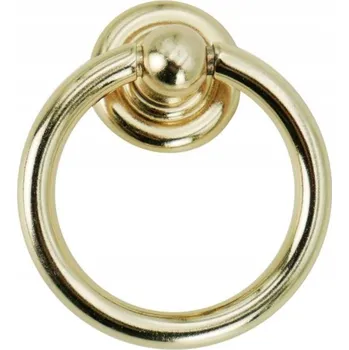 Nábytkové kování Nábytková úchytka klepadlo zlatý lesk 1 x 5,1 x 5,1 cm