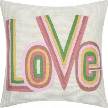 Polštář Dekorativní Polštář SWEETLOVE 40x40 cm láska polštář dekorativní boho vintage