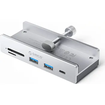 USB hub Hub Orico MH5PC s uchycením na monitor, USB-C / 2x USB-A 3.2 + 1x USB-C 3.2 + 1