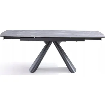 Jídelní stůl Rozkládací obdélníkový jídelní stůl keramický 140(200)x90cm Positano Šedý
