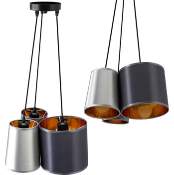 Toolight - Industriální závěsné svítidlo 3xE27 60W APP971-3cp, Bílá-šedá-černá, OSW-03212