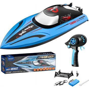 autíčko Dálkově ovládaná loď Outdoor Toy Boat 2.4G 40 km/h modrá