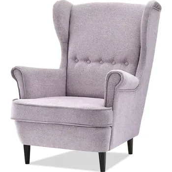 Křeslo Mebel Partner Margis (pudrová + ořech)