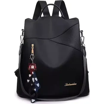 Městský batoh Crossbody batůžek s popruhem Catrin Černý 17L