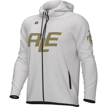 cyklistický dres ALÉ mikina - ALÉ - bílá 2XL