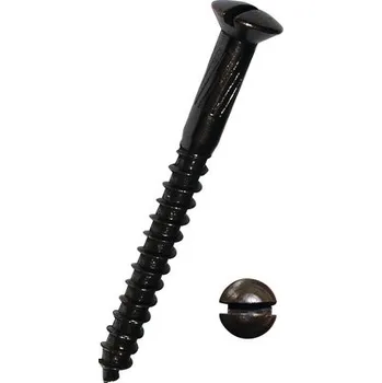 Vrut Vrut do dřeva s čočkovitou zápustnou hlavou a rovnou drážkou DIN 95 3x25 mm mosaz brynýrovaná, 1 ks