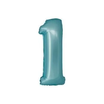 Balónek GD balónek fóliový 76cm "1" modrý mat