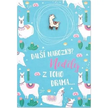 ALBI Přání s broží - Lama