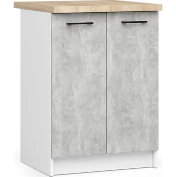 Kuchyňská skříňka Akord Ozara S60 2D (bílá + beton)