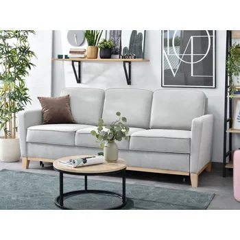 Křeslo Mebel Partner Biblioteca (šedá + dub)