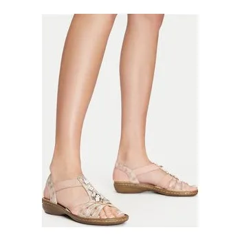 Dámská móda Sandály Rieker 60855-31 Růžová 38