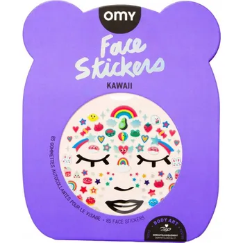 samolepka Samolepicí Samolepky na obličej OMY Safe - Kawaii 85 ks