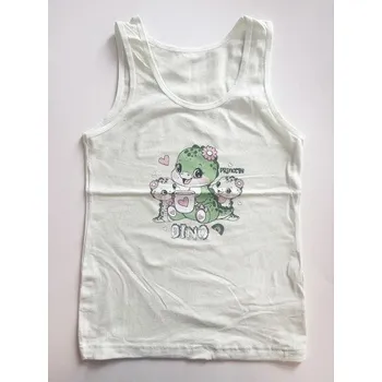 Dámské spodní prádlo EVONA a.s. Dívčí košilka E-DINO SV. ZELENÁ Velikost: 122