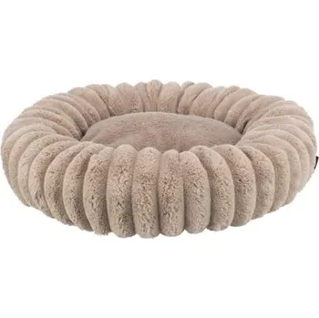 Pelíšek pro psa Trixie Kulatý pelech LONNI, sametový manšestr, světlehnědá