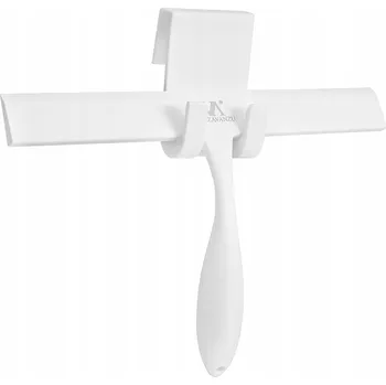 Kuchyňská stěrka Bílá stěrka na sprchu s držákem 28 cm, silikonová guma