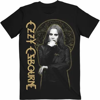 Pánské tričko Ozzy Osbourne tričko, Patient No. 9 Gold Graphic Black, pánské XL