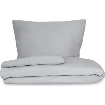 Povlečení Saténové Povlečení - Tmavě Šedá, 240x200 cm, 70x90 cm