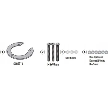 Zavazadlo na motocykl Kappa Montážní sada pro tankvak TANKLOCK BF93K Kove 800 X Pro (24)