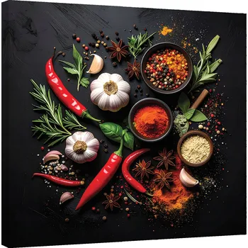 Obraz Obraz do kuchyně, restaurace, baru, jídelny, Zelenina Koření Jídlo 40x40