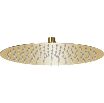 Sprchová hlavice zahrada-XL Dešťová sprchová hlavice nerezová ocel 30 cm kulatá zlatá 147705