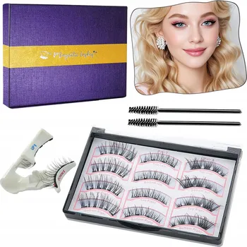 Umělé řasy Magnetické Řasy Umělé Řasy Sada 3 Páry + Kleštičky na Řasy 3D