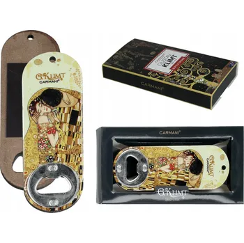 Otvírák OTVÍRÁK NA LAHVE MAGNET GUSTAV KLIMT POLIBEK DÁREK PRO NĚJ BOX