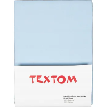 Prostěradlo Prostěradlo JERSEY 140x200 BAVLNA na VYSOKÝ MATRACE PREMIUM MODRÉ