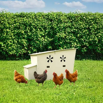 kurník Plastový kurník Veselé hnízdo - 132 x 80 x 85 cm