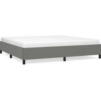 Postel Rám postele tmavě šedá 203 x 203 x 35 cm, látka, překližka