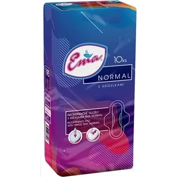 Menstruační vložka Ema NORMAL vložky s křidélky 10 ks