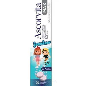 Natur Produkt Pharma S.p. Z o.o. ASCORVITA MAX Junior šumivé tablety pro děti 20ks