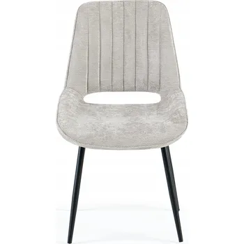 Jídelní židle Pohodlná židle do jídelny/obývacího pokoje s měkkým čalouněním Amber Šedá