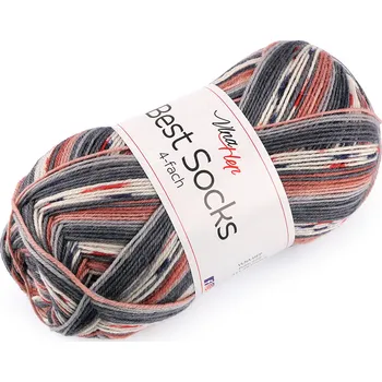 Příze Pletací příze Best Socks samovzorovací / ponožkovka 100 g