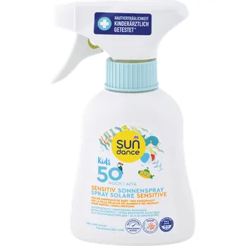 Přípravek na opalování SUNDANCE dětský sprej Sensitiv OF50