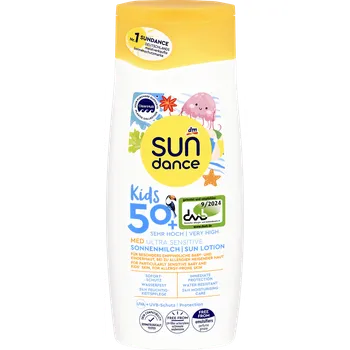 Přípravek na opalování SUNDANCE MED Ultra Sensitiv dětské mléko na opalování OF50+