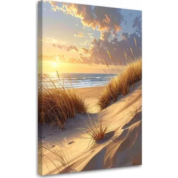 Obraz Obraz do obýváku, ložnice, kanceláře, Pláž a Duny při západu slunce 40x60
