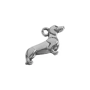 Přívěsek Přívěsek starostříbrný - pes, 21x13 mm (4 ks)
