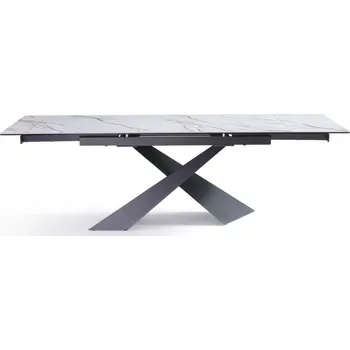 Jídelní stůl Rozkládací obdélníkový jídelní stůl keramický 160(240)x90cm Chiavari Šedý