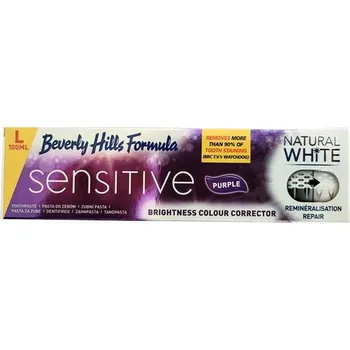 zubní pasta Beverly Hills Formula Natural White bělící zubní pasta SENSITIVE
