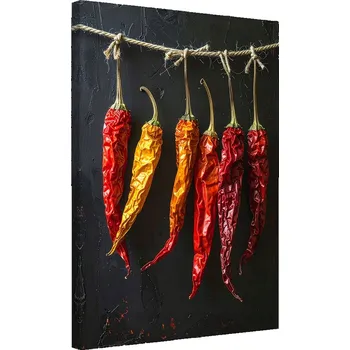 Obraz Obraz do kuchyně restaurace baru jídelny, Sušené papričky chilli 80x120