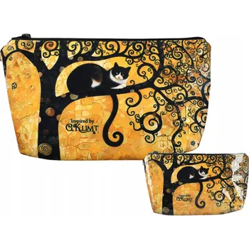 Kosmetická taška DÁMSKÁ KOSMETICKÁ TAŠKA POUZDRO NA KOSMETIKU GUSTAV KLIMT MALÍŘSTVÍ CARMANI
